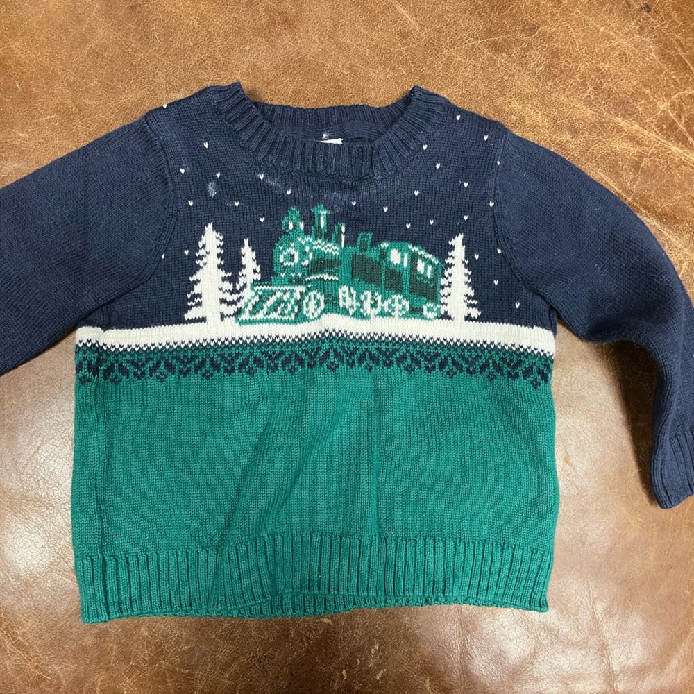 Janie and jack holiday train sweater